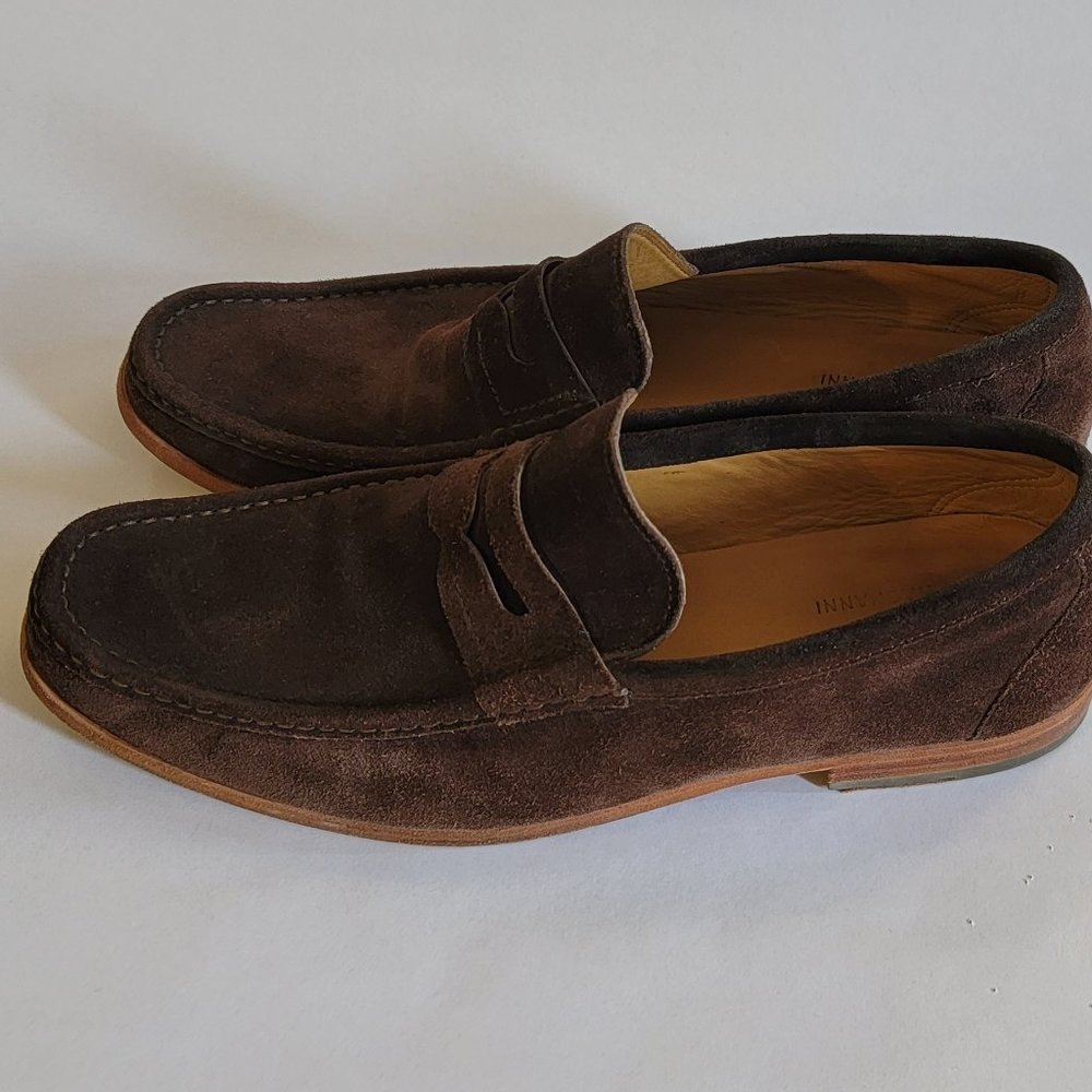 Magnanni for Saks Fifth Avenue 9.5 Suede Loafer